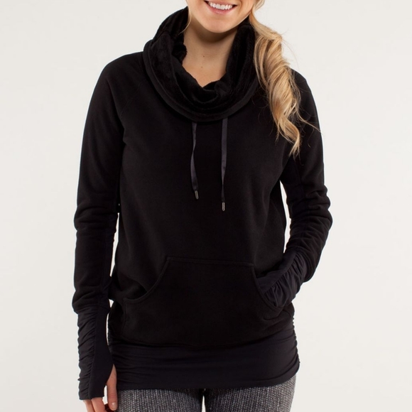 lululemon athletica Tops - LULULEMON Don't Hurry Be Happy Pullover in Black size 4 Style W3228S